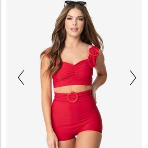 NWT Pinky Pinups Swim Top sold by Unique Vintage